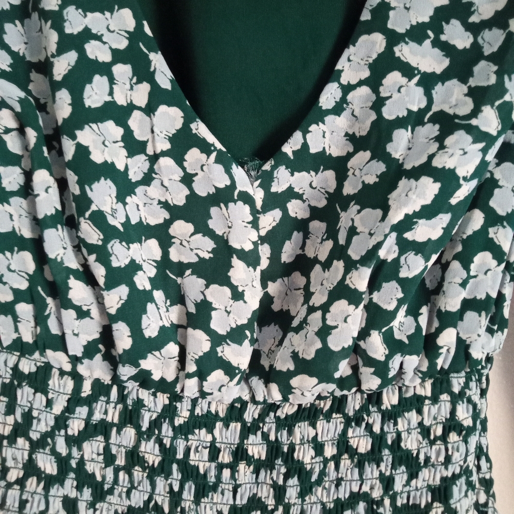 Abercrombie & Fitch Emerald With Flowers Woman's Mini Dress - Picture 7 of 7